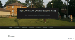 Desktop Screenshot of highlandparklawnbowling.ca